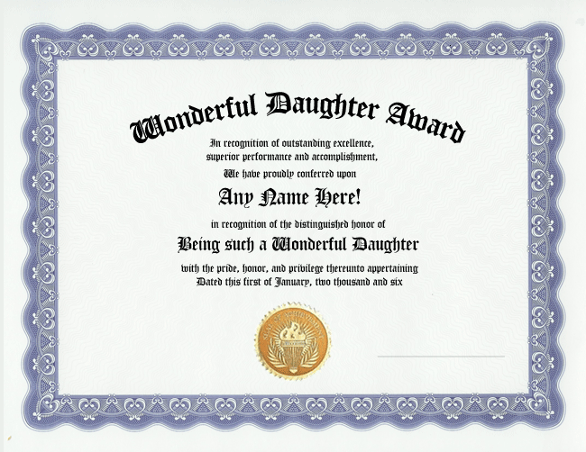  official recognition award get your own customized award certificate 